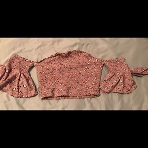 Off the shoulder crop top